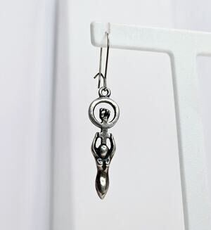 Vintage Sterling Silver Single Dangle Earring *Women Empowerment*- 3.1 Grams